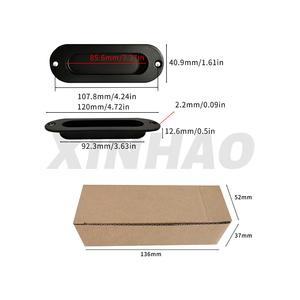 Skysen ngón tay kéo giấu tủ quần áo ngăn kéo hình chữ nhật tuôn ra Gắn Túi trượt Barn cửa kéo xử lý - Product Image 3