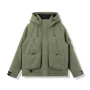 Nuovo Design invernale caldo arrampicata antivento con cappuccio resistente all'usura Hardshell escursionismo all'aperto piumino impermeabile per gli uomini - Product Image 5