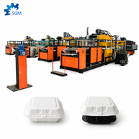 SHUANGJI Nouvelle Machine Automatique de Formage de Boîtes Alimentaires en Mousse PS, Contrôlée par PLC, Moteur et Pompe 380V 204kW, Haute Sécurité, Écologique
