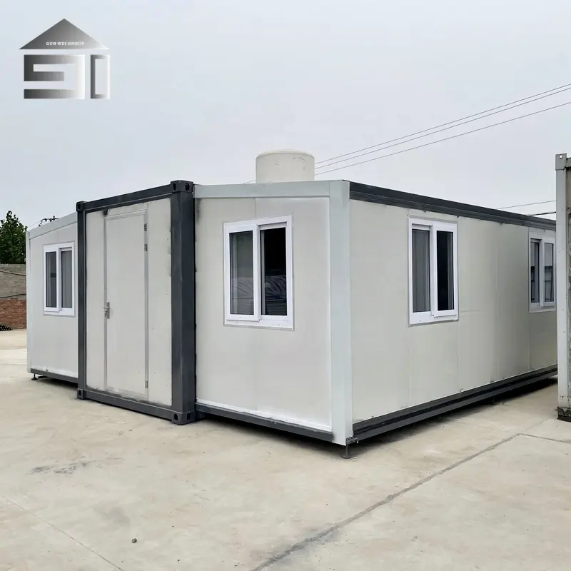 20FT 2 Bedroom Luxury Prefabricated Container Homes Expandable Container House With Full Bathroom