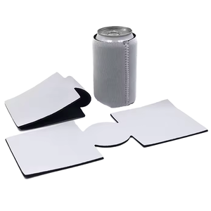 Enfriador de Latas de Neopreno con Logotipo Personalizado, Regalo Promocional, Porta Latas Plegable <span class=keywords><strong>en</strong></span> Blanco, Regalos Corporativos al por Mayor para Ferias Comerciales - Product Image 1
