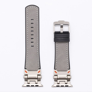 สายนาฬิกาซิลิโคนยอดนิยมพร้อมหัวเข็มขัดโลหะ มีหลายสีและหลายขนาดให้เลือก สำหรับนาฬิกา IWatch - Product Image 3