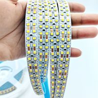 Alto Lumen SMD2835 DC12V 24V 240LEDs/M Dos filas 10mm 15mm Ancho Blanco cálido IP20 IP67 Tira de luz Led flexible para decoración de oficina