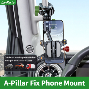 Kẹp điện thoại đa năng bằng kim loại năm càng, kẹp càng cua ô tô, giá đỡ điện thoại di động cho <span class=keywords><strong>iPhone</strong></span> và Android - Product Image 3