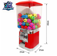 Distributeur de bonbons et de balles rebondissantes à monnayeur, petit modèle carré, pour magasin