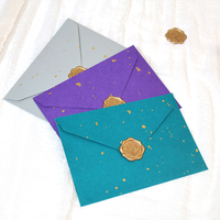 Enveloppes colorées à paillettes dorées vintage, cartes d'invitation et de vœux, enveloppes pour lettres d'amour, enveloppes en papier spécial