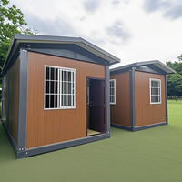 Maison Conteneur Modulaire Préfabriquée Détachable à Toit Incliné, Petite Maison Portable