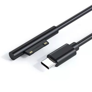Cantell kabel pengisian daya nilon, untuk <span class=keywords><strong>Microsoft</strong></span> Surface Pro 7/6/5/4/3Go 3/2/1 Laptop 4/3/2/1 harus bekerja dengan pengisi daya USB-C 45W 15V 3A - Product Image 1
