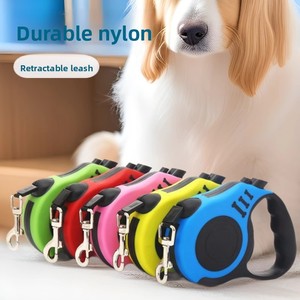 Laisse pour chien pour petits chiens, laisse rétractable automatique en nylon, laisse pour chiot, voyage en plein air, promenade, randonnée, corde de traction - Product Image 1