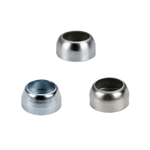 Stainless Steel Chrome Finish Ball Flange Round Tube Seat Bracket <b>for</b> Wardrobe <b>Clothes</b> <b>Hanger</b> <b>Door</b> Mount Non-Detachable - Product Image 1