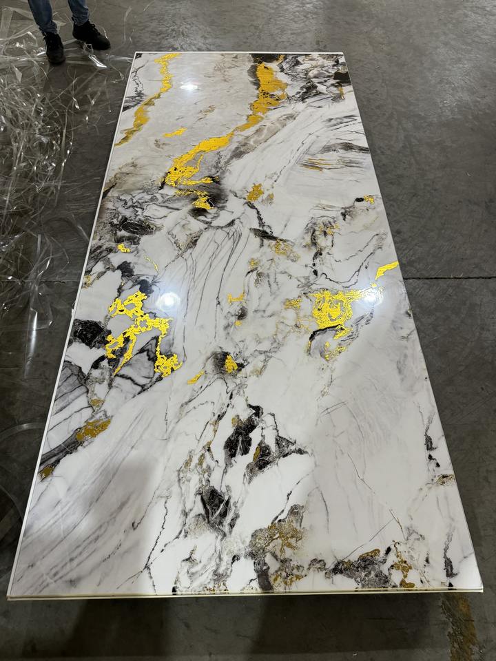 Waterproof Fireproof Pvc Uv Marble Alternative Sheet Wall Panel Spc ...