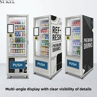 Distributeur automatique de boissons et de collations Suke Lai, petite taille, service en libre-service, prend en charge le paiement par carte, plusieurs options de paiement, personnalisation