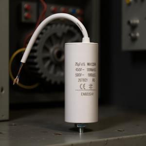 ตัวเก็บประจุแบบฟิล์ม 25uF 450V พร้อมสายเคเบิลสำหรับการสตาร์ทมอเตอร์ - Product Image 3