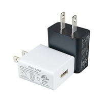 Usine CE cUL UKCA Certifié EU/UK/US Plug 5V 1A USB Chargeur Voyage Chargeur Mural Adaptateur 5W Chargeur de Téléphone Portable