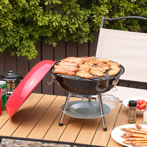 14 Inch Portable Charcoal <strong>Grill</strong> with 3 Point Locking Lid and Dual Venting System for Camping Backyard <strong>Boat</strong> Outdoor BBQ - Product Image 6