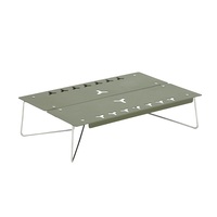 Table de camping pliable ultralégère, table de pique-nique légère en acier à ouverture rapide pour la randonnée en plein air