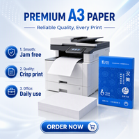 Papier copie blanc professionnel 80 g/m² A3 haute luminosité pour documents professionnels