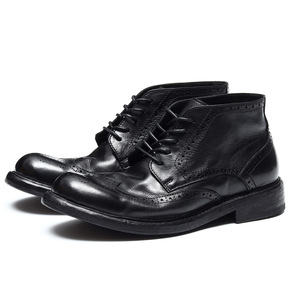 Bottes montantes en cuir véritable pour hommes, à lacets, antidérapantes, doublées polaire, toutes saisons, style décontracté et professionnel, de haute qualité et à semelle épaisse. - Product Image 6