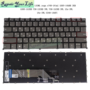 Teclado ruso para portátil, para <span class=keywords><strong>Lenovo</strong></span> <span class=keywords><strong>IdeaPad</strong></span> 530-14IKB, para Yoga, <span class=keywords><strong>530S</strong></span>-14ARR, SN20W85206, V192320AS1, PK132UZ3C05 - Product Image 2
