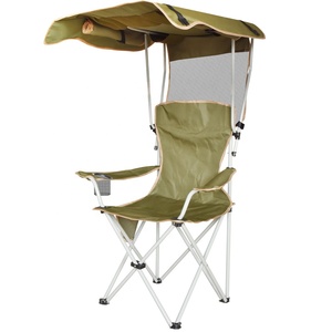 Nuova sedia da esterno Casual per una sola persona con tende parasole a tre lati, portatile e pieghevole, per uso spiaggia sabbiosa - Product Image 1