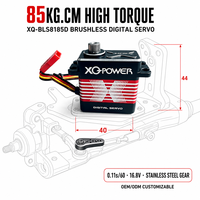 Servomoteur numérique sans balais XQ-POWER XQ-BLS8185D 85kg pour voiture RC 4x4 échelle 1/5, étanche, engrenages métalliques, aluminium CNC, 16.8V, vente en gros OEM