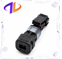 Conector macho sellado para arnés de cableado automotriz, compatible con 2 pines, gris, Nano MQS, paso de 0.5mm y 1.8mm, de cobre y nailon, 2141467-2