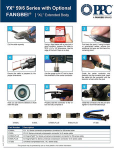TV Antenna Male Plug Crimp Jack <b>Adapter</b> 75 Ohm Rf F Type RG59 RG6 Coax Coaxial Cable <b>Connector</b> for Cable TV - Product Image 3