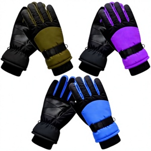 Outdoor Unisex Women Custom Sports Snowboarding Warm Winter Waterproof Windproof Touch Screen Full Finger Ski <b>Gloves</b> Polyester - Product Image 2