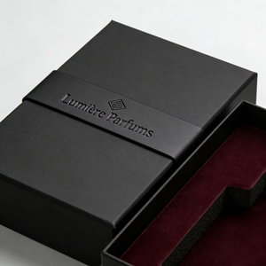 Premium Custom Magnetic Closure Boxes for Perfume Luxury Beauty Brands Rigid Paper Box Velvet Silk Lining Four-Color Printing - Product Image 4