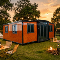 Casa Prefabricada Plegable de Ensamblaje Rápido, Casa Contenedor Expandible, Edificio Modular Portátil para Uso en Obras de Construcción
