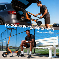 Trottinette électrique tout-terrain pliable Tufront E3 Pro 48V 15Ah 1200W 748.8Wh, étanche, avec contrôle par application numérique, double suspension, 30-40 km d'autonomie