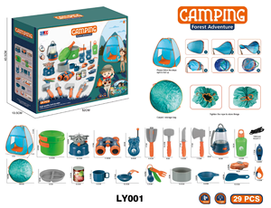 Avventura all'aria aperta finte giochi di esplorazione giocattoli attrezzi da cucina giocattoli di plastica per bambini <span class=keywords><strong>Set</strong></span> da campeggio giocattolo - Product Image 6