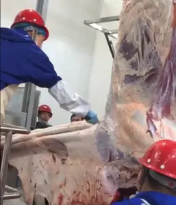 ציוד בקר חלאל אבאטואר מופעל ביד בשר בקר עור פרה הידראולי מכונת מסתור הידראולי עבור מנוע מטבחיים