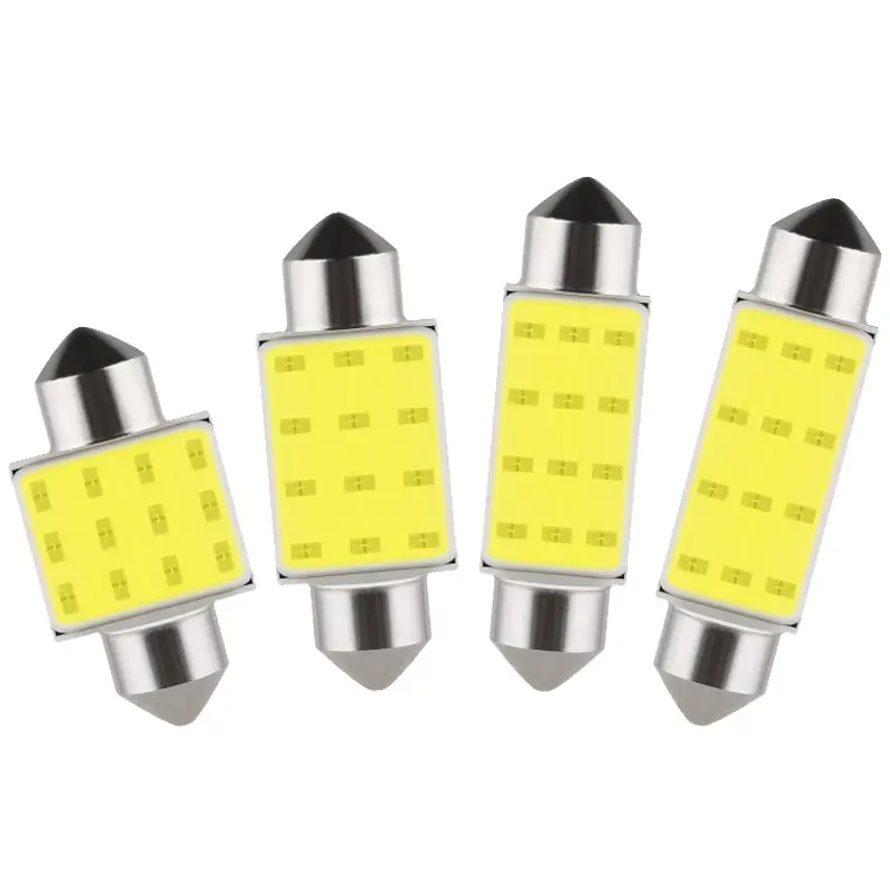 مصباح LED C5W C10W Festoon 31/36/39/41/42 12V COB K أبيض للسيارة داخل القبة مصباح لوحة ترخيص السيارة