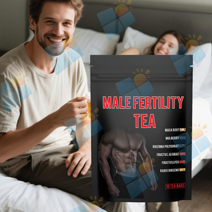 OEM/ODM Private Label Männlicher Fruchtbarkeit stee Reiner natürlicher organischer männlicher Fruchtbarkeit Ausdauer Sex Verbesserender Kräutertee für Männer - Product Image 1