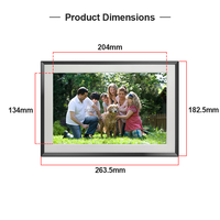 Marco de fotos digital al por mayor de fábrica con aplicación FRAMEO y Wifi, visualización de imágenes y videos de alta resolución