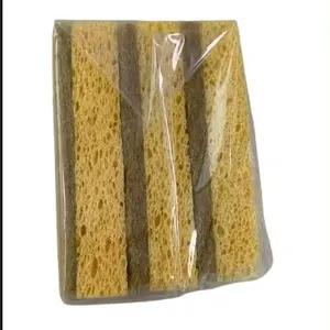 Натуральная кухонная губка-биоразлагаемая губка из целлюлозы и кокосового скруббера-упаковка из 12 экологически чистых губок
