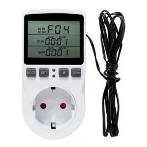 US/AU/UK/EU Thermostat switch socket plug with 16A Timer Socket Digital Temperature Controller Socket