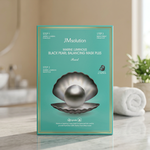 Mascarilla Facial de Algodón JMSOLUTION con Vitamina C y Perla Negra Marina, Equilibrante, Iluminadora y Nutritiva, Paquete de 10 Unidades para Todo Tipo de Piel - Product Image 2