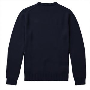 Suéter Personalizado <span class=keywords><strong>Lauren</strong></span> OEM, Clásico de Otoñ<span class=keywords><strong>o</strong></span>, Corte Recto, Cuello Redondo, 100% Algodón, Anti-Pilling, con Bordado 3D, ODM - Product Image 3