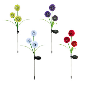 Luces solares para jardín con forma de diente de león, lámpara decorativa LED para exteriores, para patio, parque, acero inoxidable, 6-12 horas de iluminación - Product Image 4