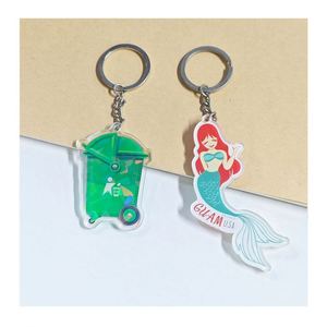 Porte-clés Anime Personnalisé Imprimé, Design Scintillant en Époxy/Hologramme, Breloque Acrylique Gravée au Laser, Impression UV (Alliage de Zinc) Plastique - Product Image 1