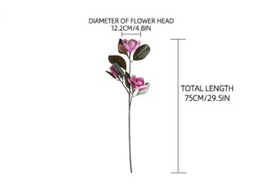 Real Touch <span class=keywords><strong>Mulan</strong></span> Fleur Soie Tige Décoration pour Graduation Fête des Mères Halloween Pâques Retour à l'école Décorations de Noël - Product Image 6