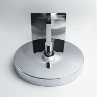 Pommeau de douche rond de luxe grand format 30 cm, expérience spa, panneau supérieur moderne et durable anti-colmatage pour une couverture complète de la salle de bain