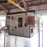 Huntoo – Tente de camping légère à toit relevable pour pick-up à benne courte, avec lit de couchage extensible