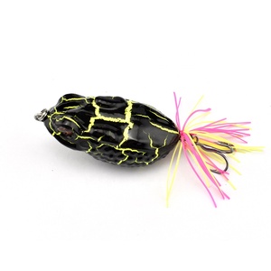 Hunthouse — leurre flottant en ABS avec queue en silicone souple, appât artificiel idéal pour la pêche en forme de grenouille - Product Image 3