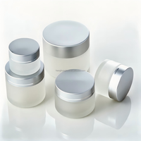 Pot en verre dépoli pour crème cosmétique et soins de la peau, avec bouchon à vis, 15ml, 20ml, 30ml, 50ml, 60ml – Vente chaude