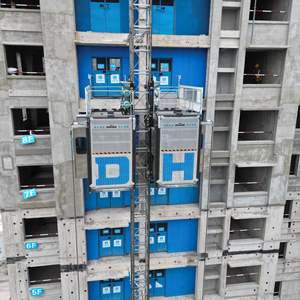 Elevador de Obra Inteligente de Doble Caja DAHAN Sc200/200 de Alta Calidad, 0-40 m/min, 2000 kg, para Mercancías, en Venta - Product Image 5