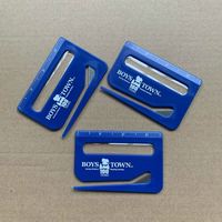 Ouvre-lettres en plastique multifonction personnalisé avec règle et loupe Logo personnalisé promotionnel