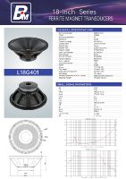 Haut-parleur L18G401 de 18 pouces, 8 ohms, en aluminium, avec basses profondes, 220 aimants, bobine vocale de 99,5 mm, son surround, 1000 W